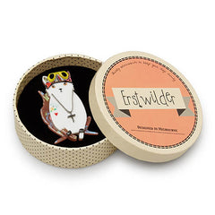Erstwilder Guns N Roses Axl Rose Paradise City Cat Brooch Pin Box