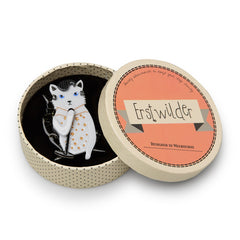 Erstwilder Hound Dog Cat Brooch Pin Box