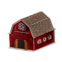 Erstwilder House of Hootenanny Barn Brooch Pin Front