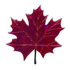 Erstwilder King Of Our Forest Maple Leaf Brooch Pin Front