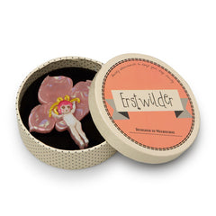 Erstwilder May Gibbs Pink Boronia Brooch Pin Box