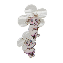 Erstwilder May Gibbs Ti-Tree Babies Brooch Pin Front