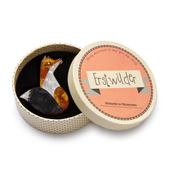 Erstwilder Mr Fantastic Fox Brooch Pin Box