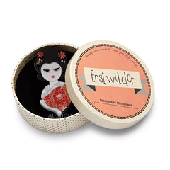 Erstwilder Mysterious Maiko Geisha Brooch Pin Box