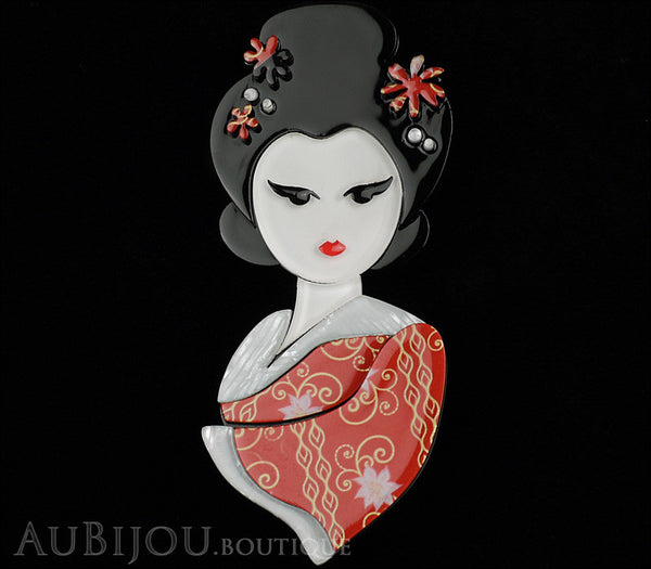 Erstwilder Mysterious Maiko Geisha Brooch Pin Gallery