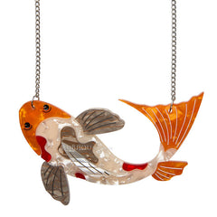 Erstwilder Necklace Playing Koi Carp Fish Front