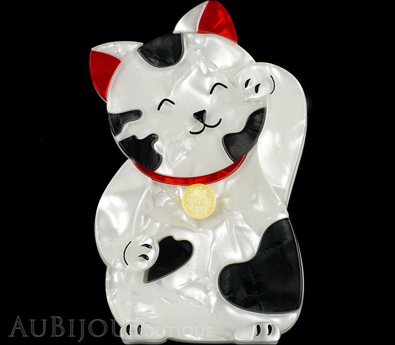 Erstwilder Neko The Bekoner Lucky Cat Brooch Pin Gallery