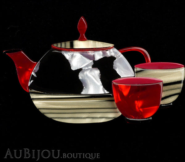 Erstwilder Ocha For Two Teapot Brooch Pin Gallery