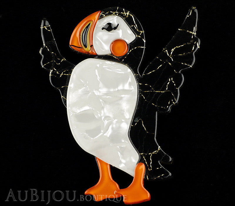 Erstwilder Ollie The Brave Puffin Bird Brooch Pin Gallery