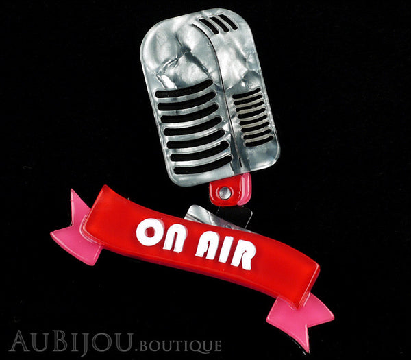 Erstwilder On Air Retro Microphone Brooch Pin Gallery