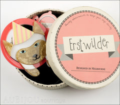 Erstwilder Pet Circus Brooch Pin Millie The Magnificent Cat Box