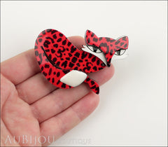 Erstwilder Pin Brooch Fletcher The Fetching Fox Red Black Model