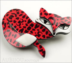 Erstwilder Pin Brooch Fletcher The Fetching Fox Red Black Side