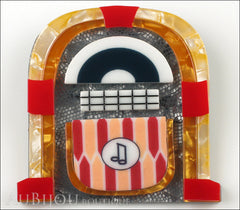 Erstwilder Pin Brooch Jess’ Jivin Jukebox Front