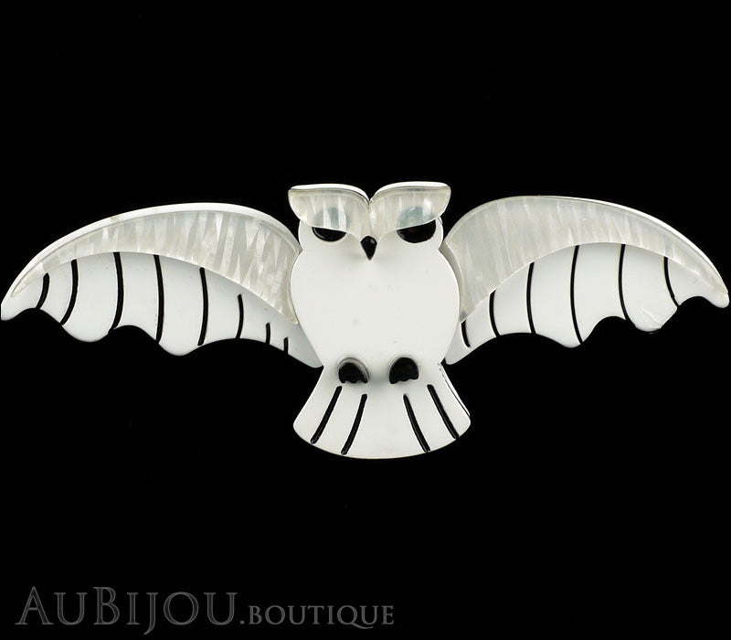 Erstwilder Pin Brooch Oscar The Owl Oracle White Gallery