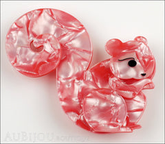 Erstwilder Pin Brooch Saskia Squirrel Pearly Pink Front