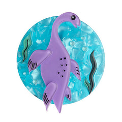 Erstwilder Pluto Plesiosaur Dinosaur Brooch Pin Front
