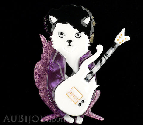 Erstwilder Prince Purple Rain Cat Brooch Pin Gallery
