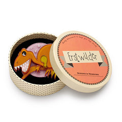 Erstwilder Rex The Tyrant King Tyrannosaurus Dinosaur Brooch Pin Box