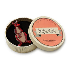 Erstwilder Roo Ride Along Kangaroo Brooch Pin Box