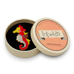 Erstwilder The Ocean Trotter Seahorse Brooch Pin Box