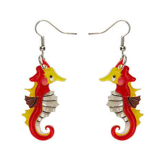 Erstwilder The Ocean Trotter Seahorse Earrings Front