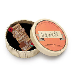 Erstwilder Tiki Idol Heads Brooch Pin Box
