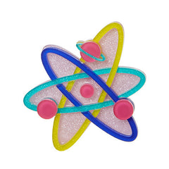 Erstwilder Up And Atom Brooch Pin Front