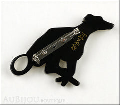 Erstwilder Whippet Hound Dog Brooch Pin Back