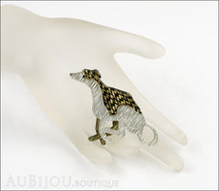 Erstwilder Whippet Hound Dog Brooch Pin Mannequin