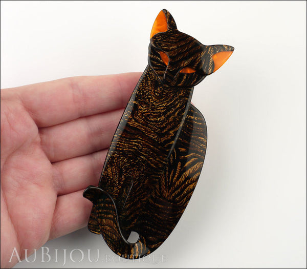 Lea stein sales cat brooch