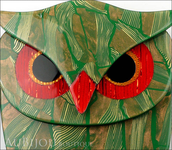 Lea stein 2025 owl brooch