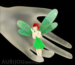 Lea Stein Fairy Demoiselle Volage Magic Wings All Green Mannequin