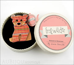 Erstwilder Bear Brooch Pin Bernard the Brave Box