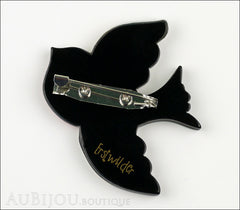 Erstwilder Bird Brooch Pin Betty Jo Sparrow Back