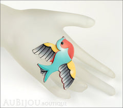 Erstwilder Bird Brooch Pin Betty Jo Sparrow Mannequin