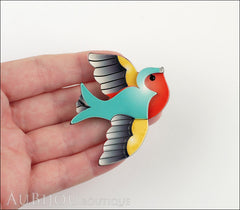 Erstwilder Bird Brooch Pin Betty Jo Sparrow Model