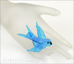 Erstwilder Bird Brooch Pin Bluebird of Happiness Mannequin