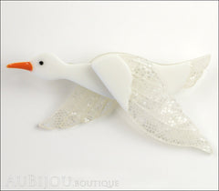 Erstwilder Bird Brooch Pin Dancing Duck Goose Front