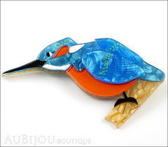 Erstwilder Bird Pin Brooch Karmen Kingfisher Side