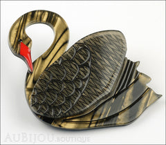 Erstwilder Bird Pin Brooch Sabine the Swan Side
