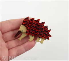 Erstwilder Brooch Pin Egbert the Echidna Red Model