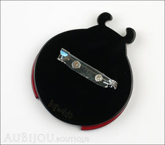 Erstwilder Brooch Pin Loving Lila Ladybug Back