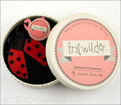 Erstwilder Brooch Pin Loving Lila Ladybug Box