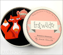 Erstwilder Brooch Pin Paloma Prairie Fox Box