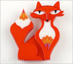 Erstwilder Brooch Pin Paloma Prairie Fox Front