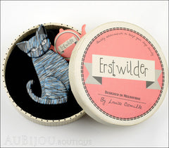 Erstwilder Brooch Pin Thomas Taffy Cat Box