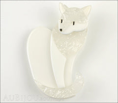 Erstwilder Cat Brooch Pin Claudette Cream White Front