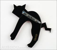 Erstwilder Cat Pin Brooch Breton Kitty Back