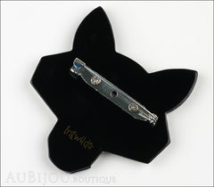 Erstwilder Pin Brooch Chanteloup the Chanting Wolf Back
